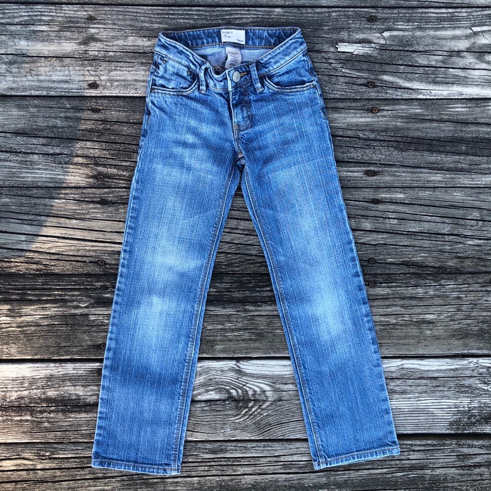 GapKids 7 Slim Girl’s Straight Fit Jeans-EUC